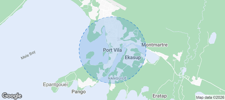 Port-Vila Airbnb map